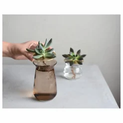 Vase en verre Luna | Marron
