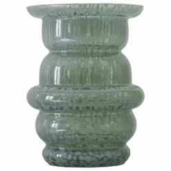 Vase en verre moucheté Dôme | Vert