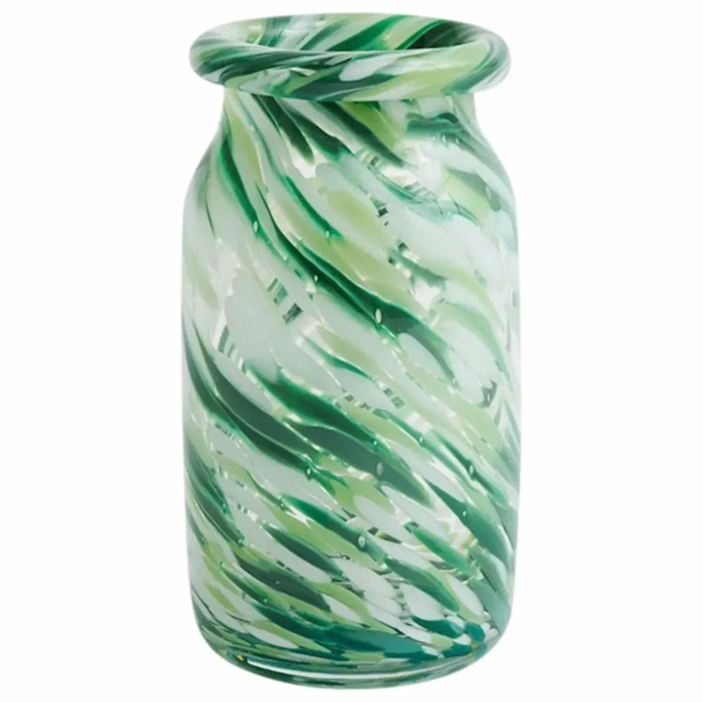 Vase en verre Splash | Vert