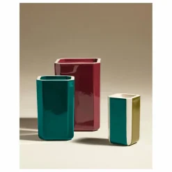 Vase Facettes | Vert mousse