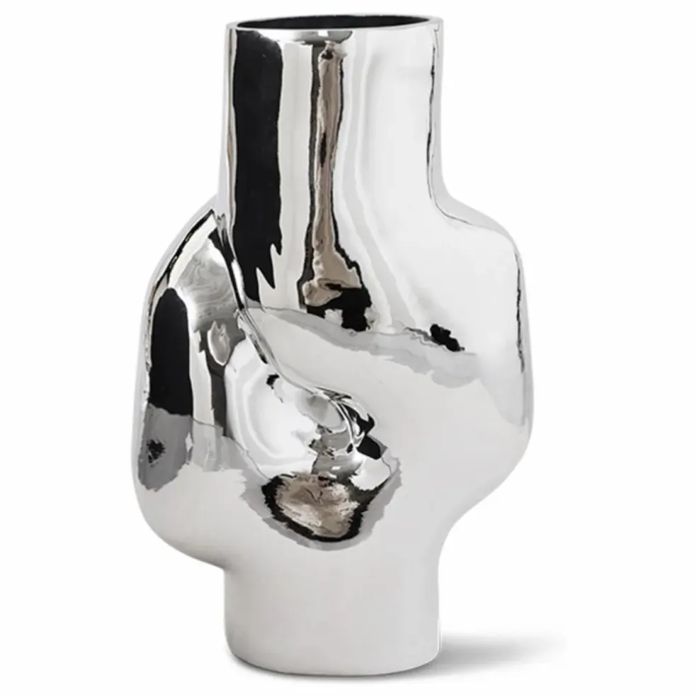 Vase Gleam | Chromé