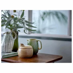 Vase Link en grès | Vert