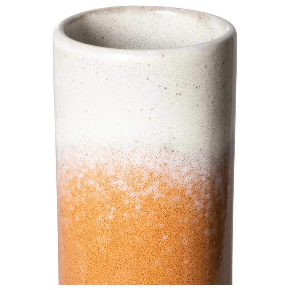 Vase 70's céramique | Orange