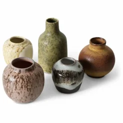 Vases en grès - Set de 5 | Multicolore