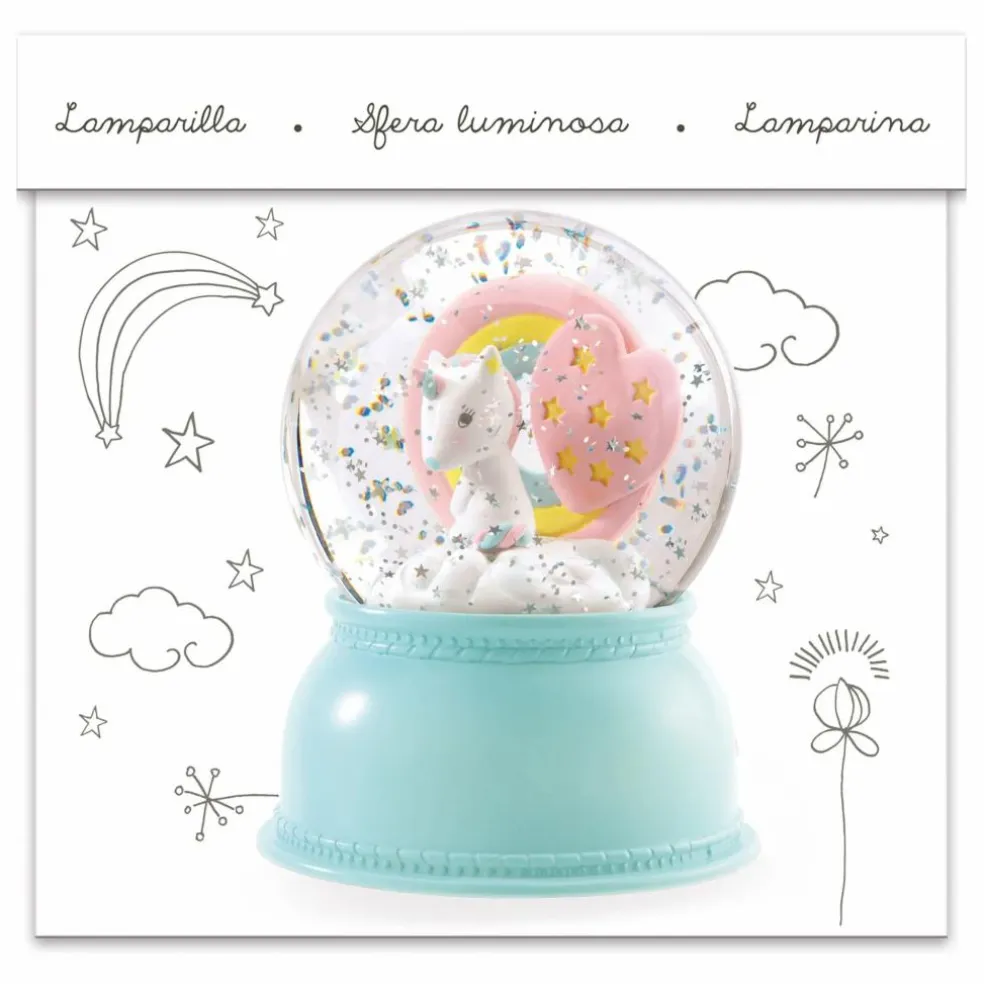 Veilleuse Boule à neige Licorne