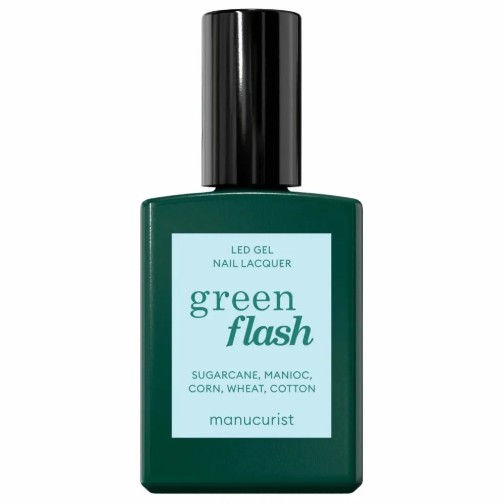 Vernis à ongles semi-permanent Green Flash Light Blue - 15 ml