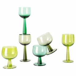 Verre à pied The emeralds - Set de 4 | Vert