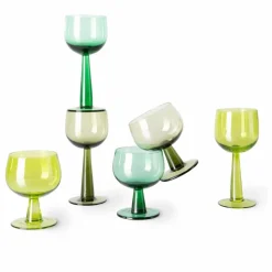 Verre à vin The emeralds - Set de 4 | Vert