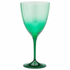 Verre à vin vert forêt délavé | Vert