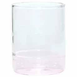 Verre bicolore | Rose pâle