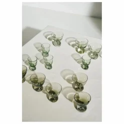 Verres à pied Eternal snow - Set de 6 | Vert