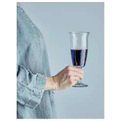 Verres à vin Asha en verre recyclé - Set de 4 | Transparent