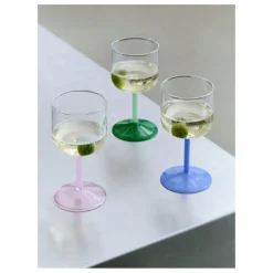 Verres à vin Tint - Set de 2 | Vert foncé