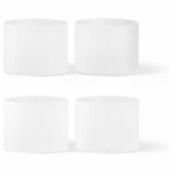 Verres bas Ripple - Set de 4 | Blanc