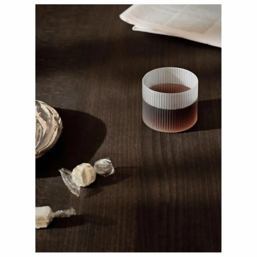 Verres bas Ripple - Set de 4 | Blanc