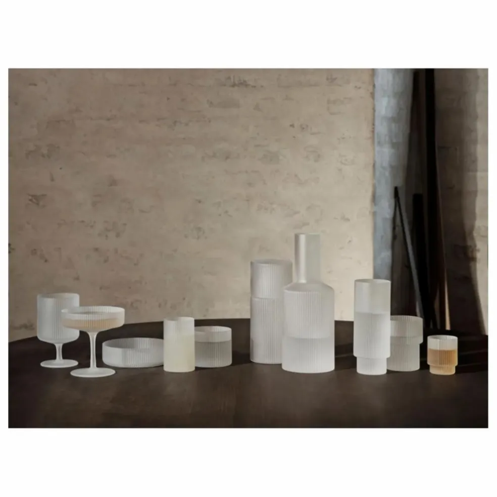 Verres bas Ripple - Set de 4 | Blanc