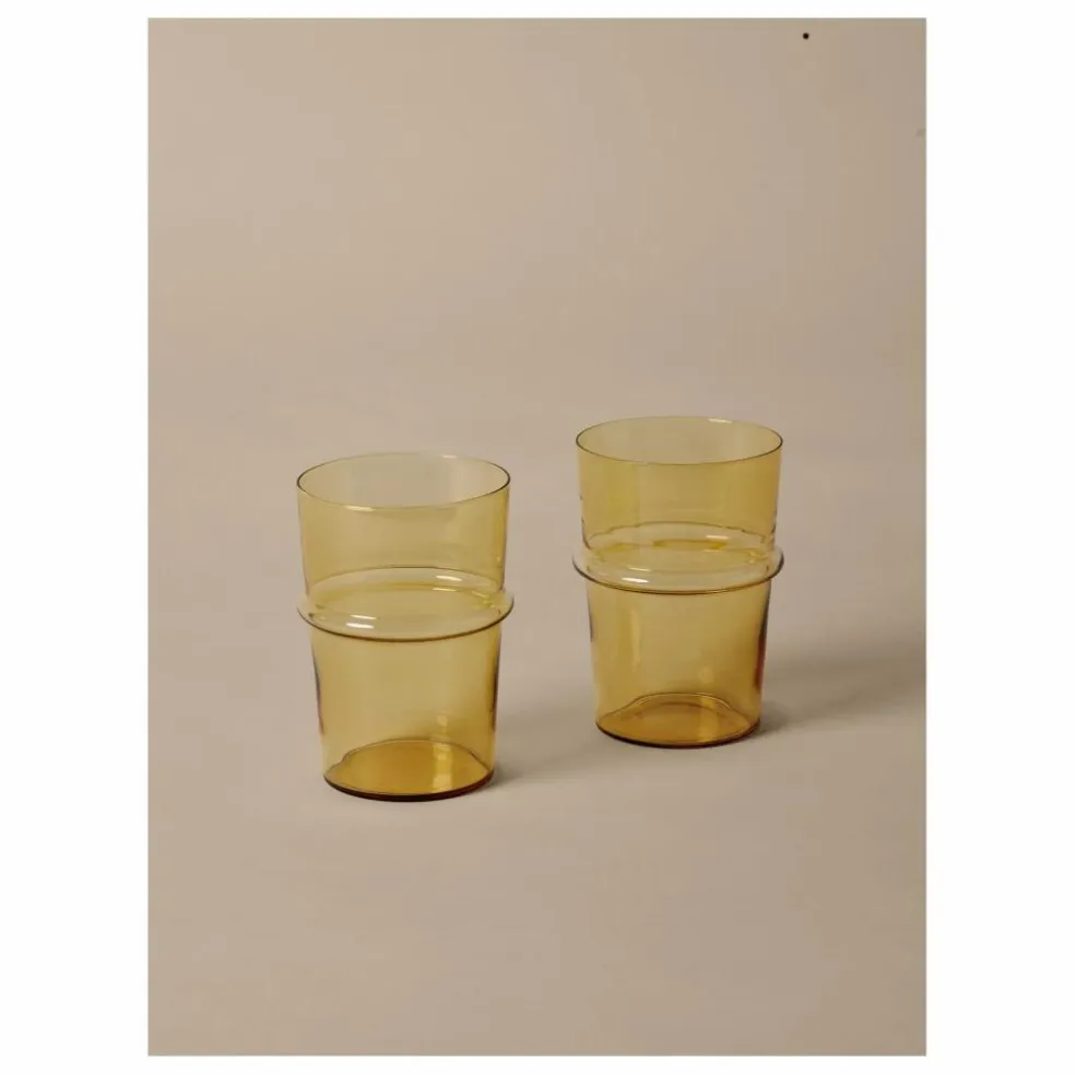 Verres Boya - Set de 2 | Jaune