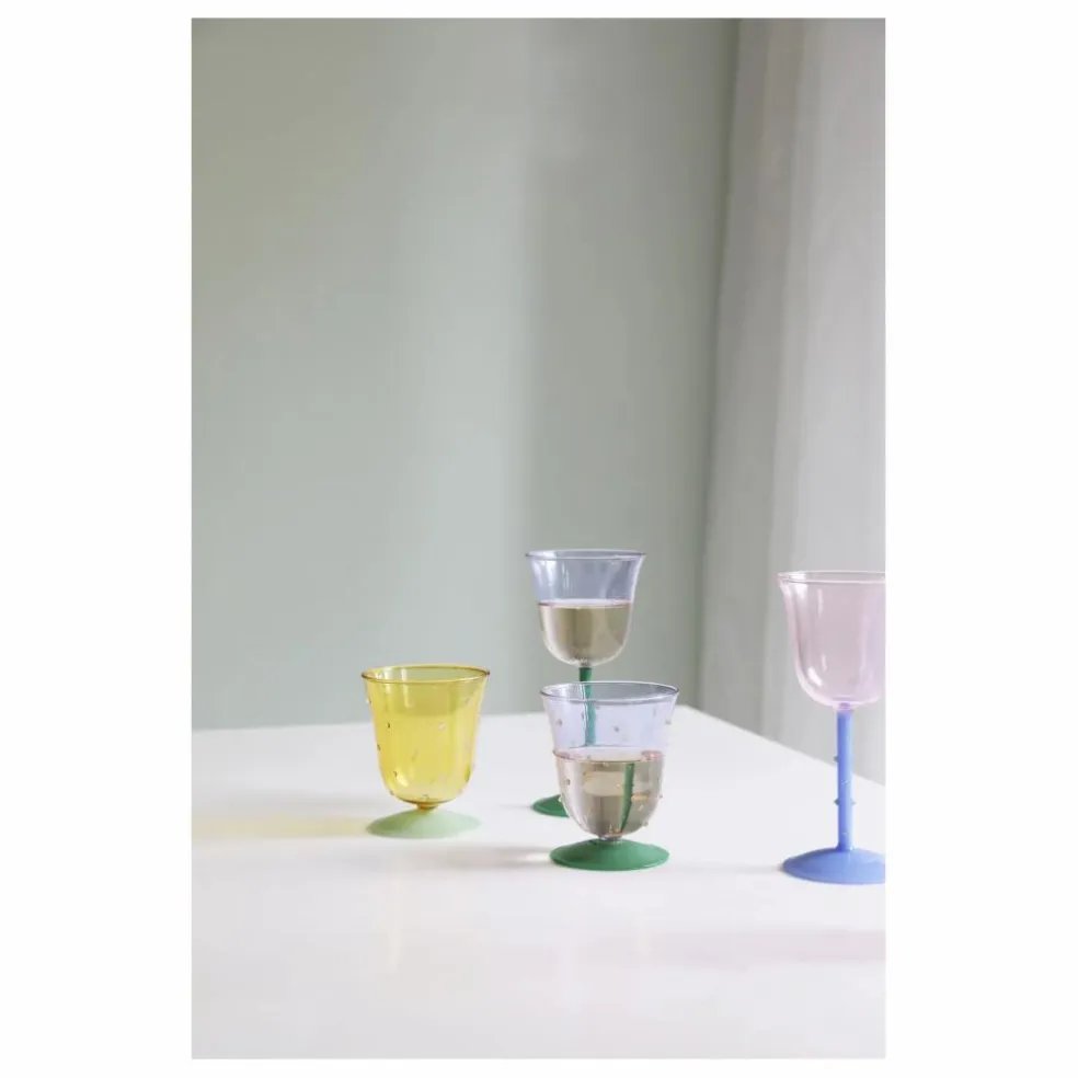 Verres Dot - Set de 2 | Jaune