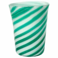 Verres en verre soufflé Bachette Verde - Set de 2 | Vert