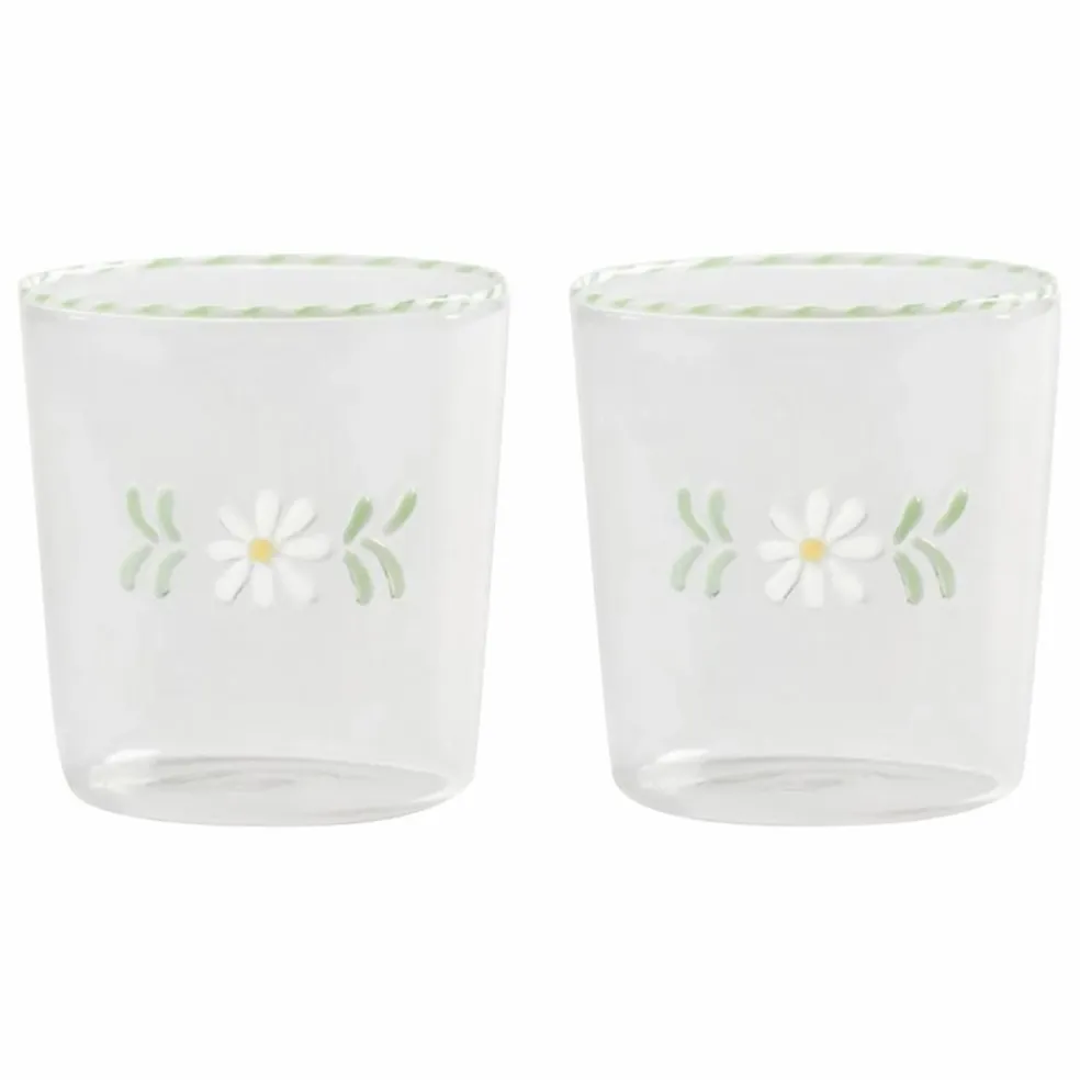 Verres Flora - Set de 2 | Blanc