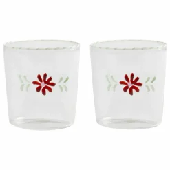 Verres Flora - Set de 2 | Rouge