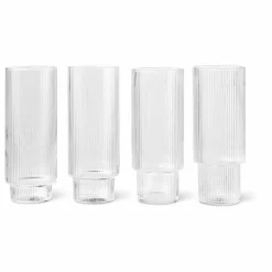 Verres long Ripple - Set de 4