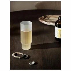 Verres longs Ripple - Set de 4 | Blanc