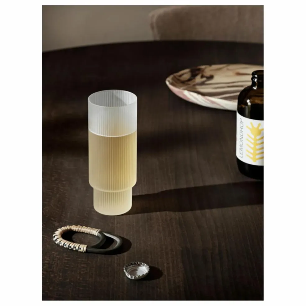 Verres longs Ripple - Set de 4 | Blanc