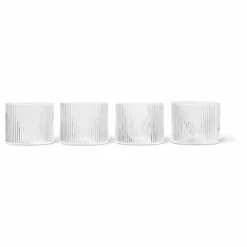 Verres Ripple bas - Set de 4