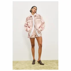 Veste Akia Denim | Rose