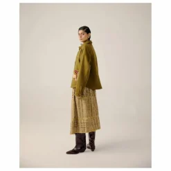 Veste Ava Crountryside Brodée Laine | Vert olive