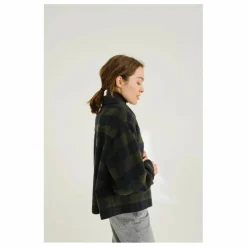 Veste Balma Holly Carreaux Laine | Vert kaki