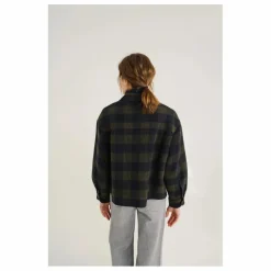 Veste Balma Holly Carreaux Laine | Vert kaki