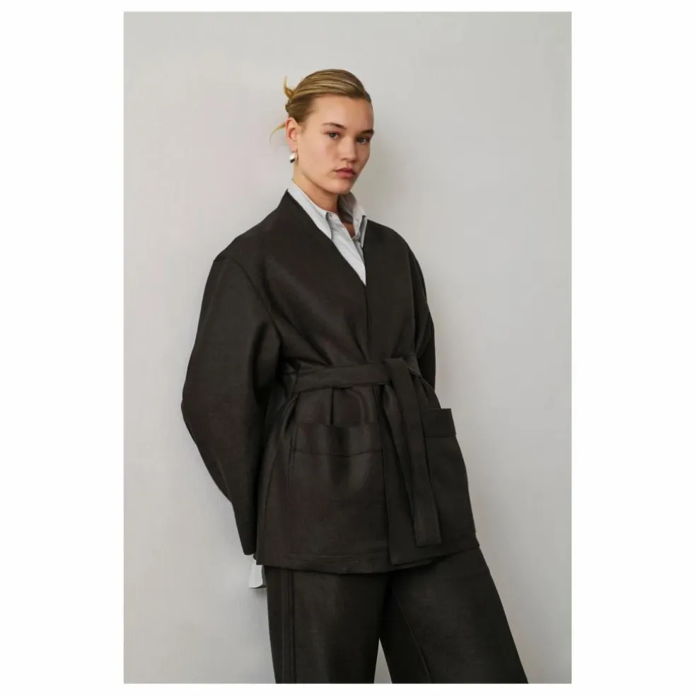 Veste Balme Laine Vierge | Vert foncé