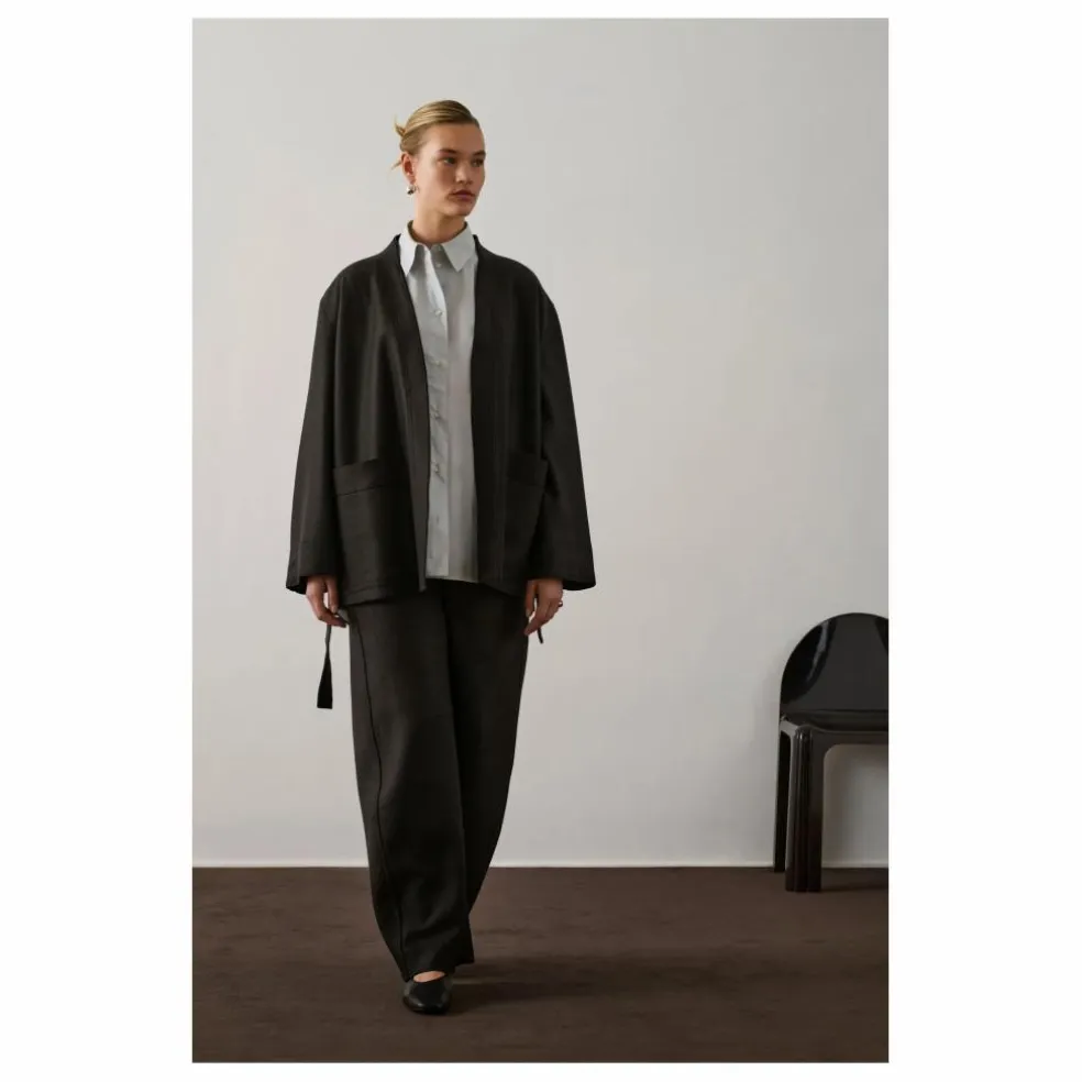 Veste Balme Laine Vierge | Vert foncé
