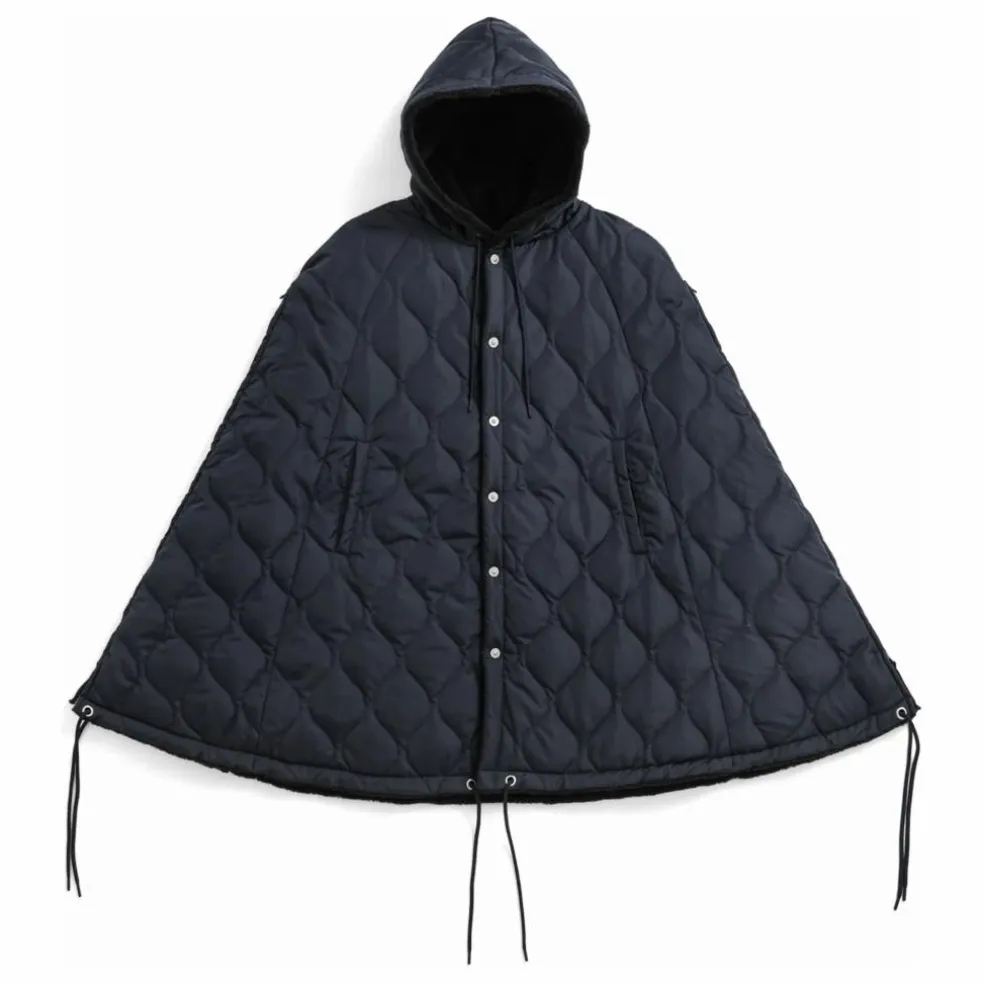 Veste Cape Militaire | Bleu marine - Noir