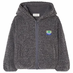 Veste Capuche Façon Sherpa Hoktown | Gris anthracite chiné
