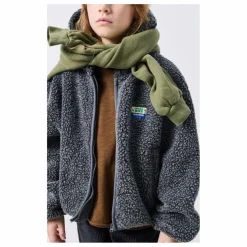 Veste Capuche Façon Sherpa Hoktown | Gris anthracite chiné