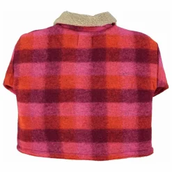 Veste Carreaux Laine | Rose