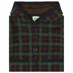 Veste Carreaux Laine de Mérinos Bébé | Vert