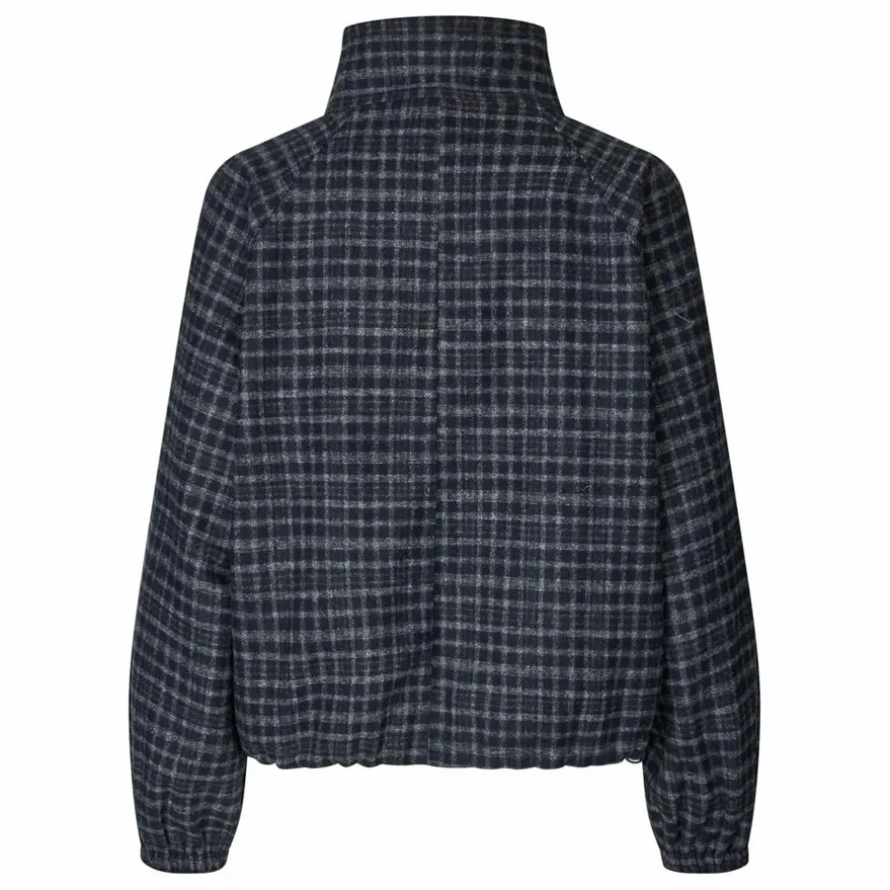 Veste Carreaux Mae | Bleu nuit