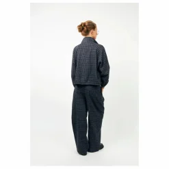 Veste Carreaux Mae | Bleu nuit