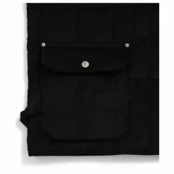 Veste Col Rond Velours Côtelé | Noir
