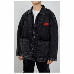 Veste Courte Col Chemise | Noir