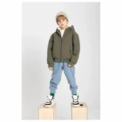Veste courte moltonnée | Vert kaki