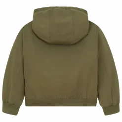 Veste courte moltonnée | Vert kaki