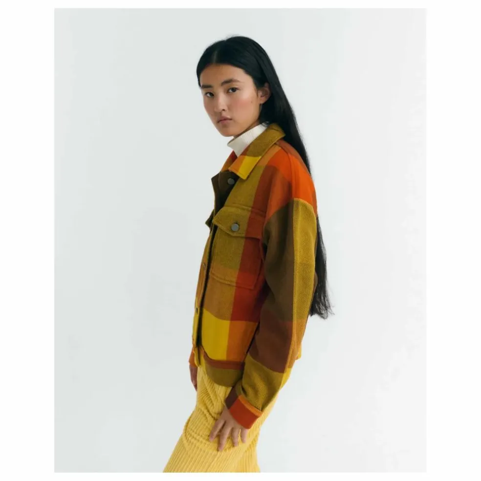 Veste Creek Blanket Frans Coton Bio | Orange