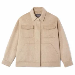 Veste Double Face Laine | Beige