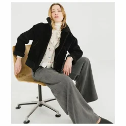 Veste Doudou Sheep Velours Côtelé | Noir