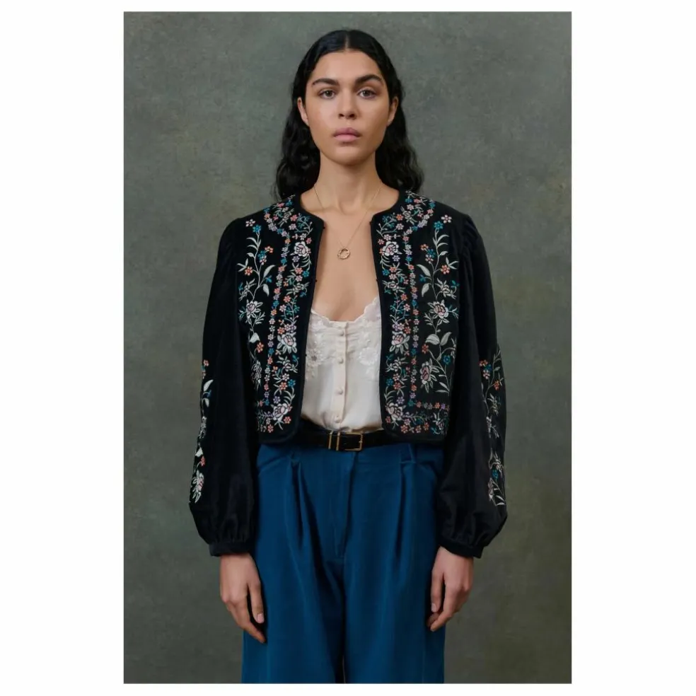 Veste Duras Velours - Collection Femme | Noir